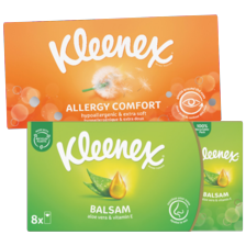 Alle Kleenex zakdoekjes of tissues
